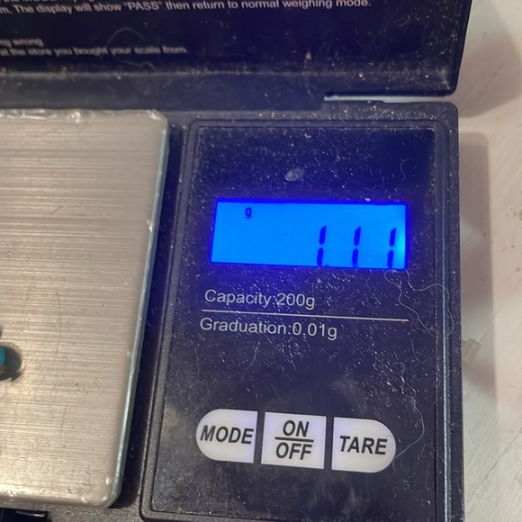 1.5” 16 wooden seed bead & round turquoise color bead charm pendant w/jump hoop - Picture 12 of 14